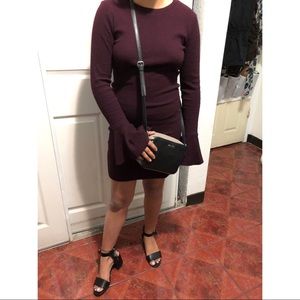 Flared sleeved fitted dress from Forever 21